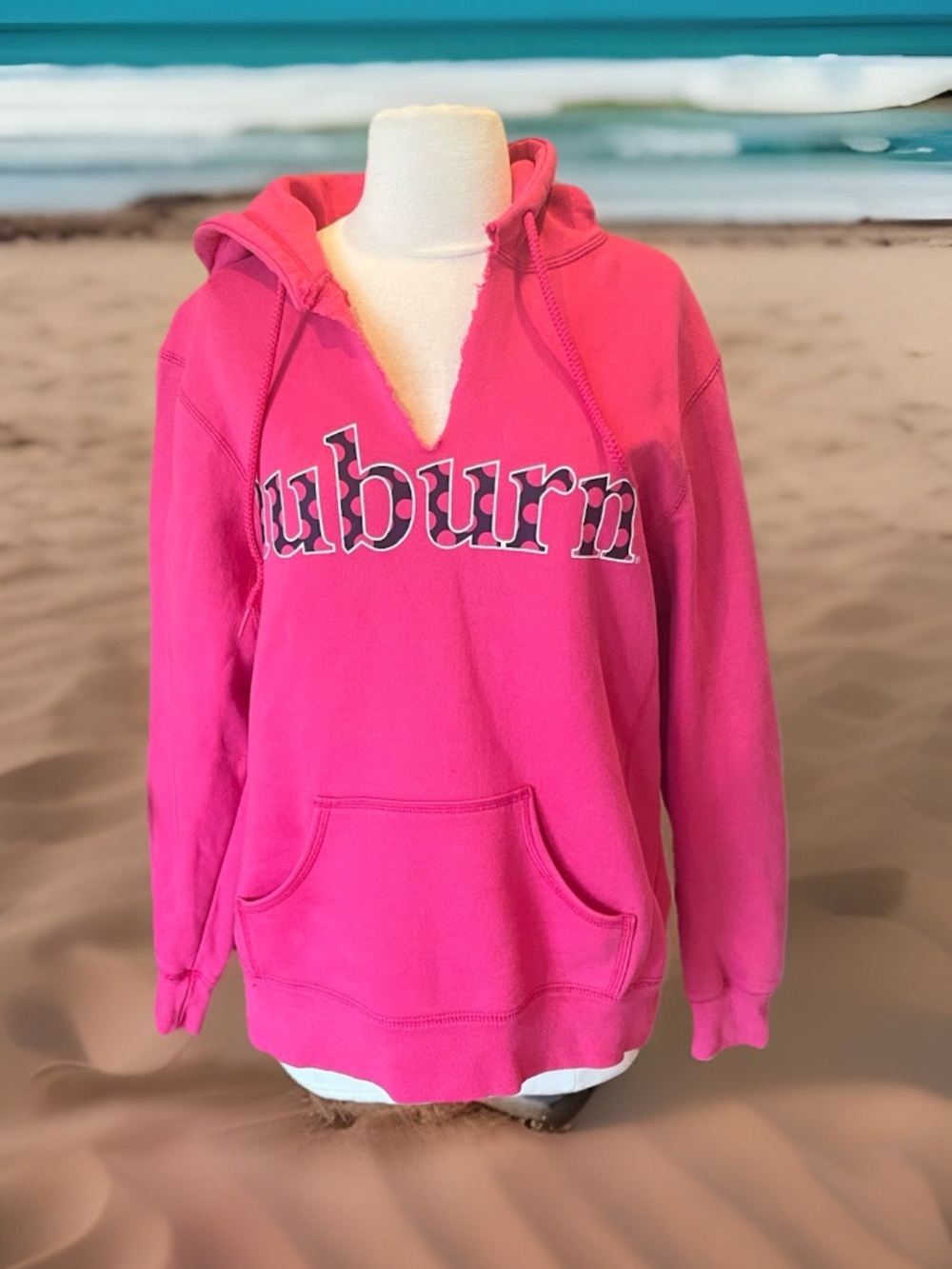 Auburn Pink Pullover Hoodie